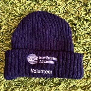 New England aquarium volunteer beanie winter hat